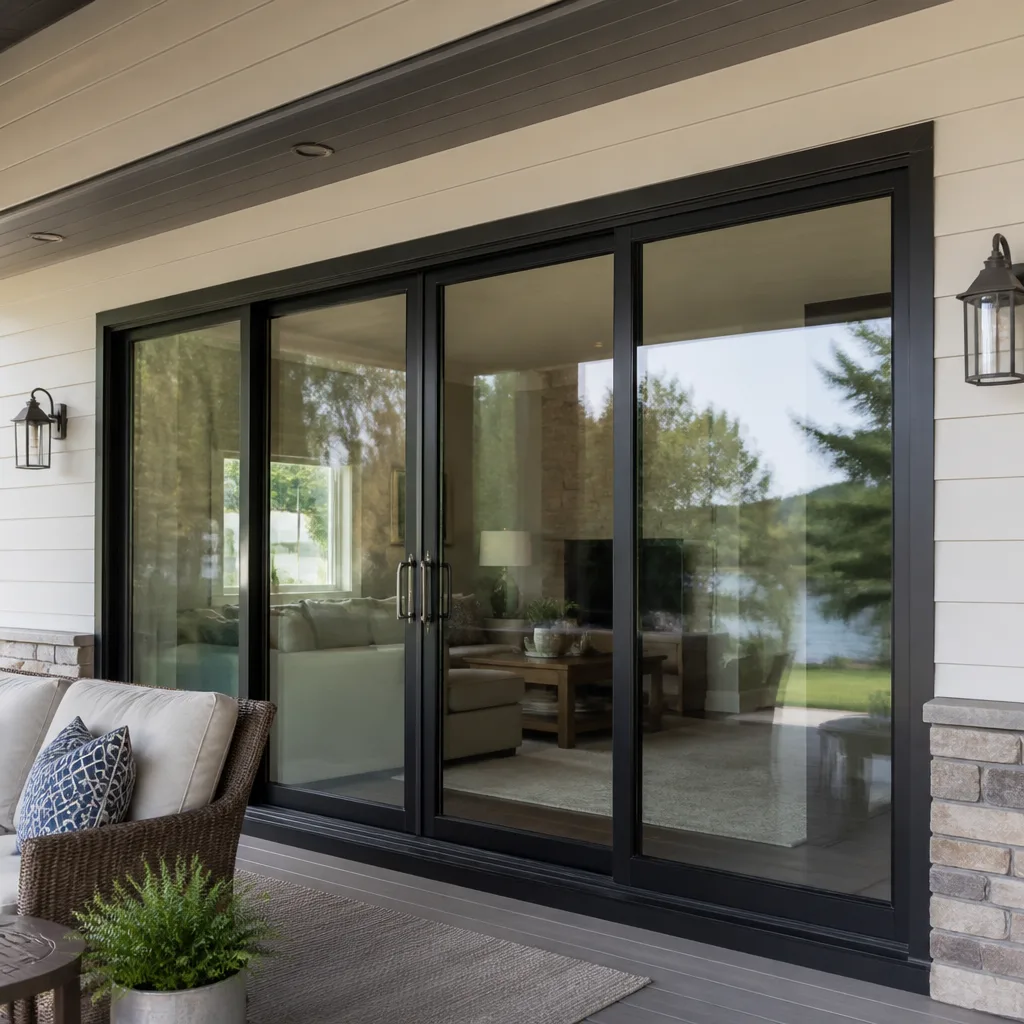 Sliding glass doors